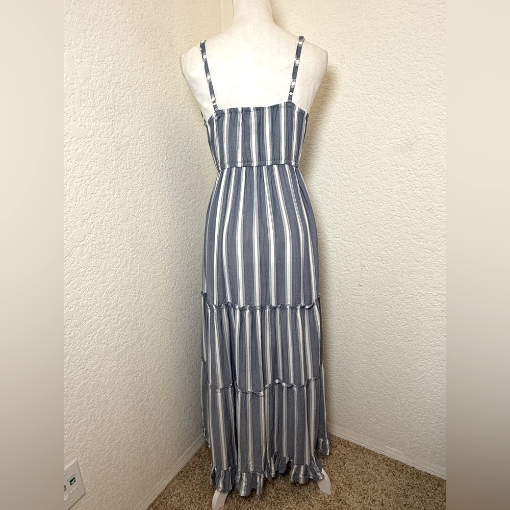 Angie blue and white striped maxi dress. Size small‎ - Picture 3 of 7